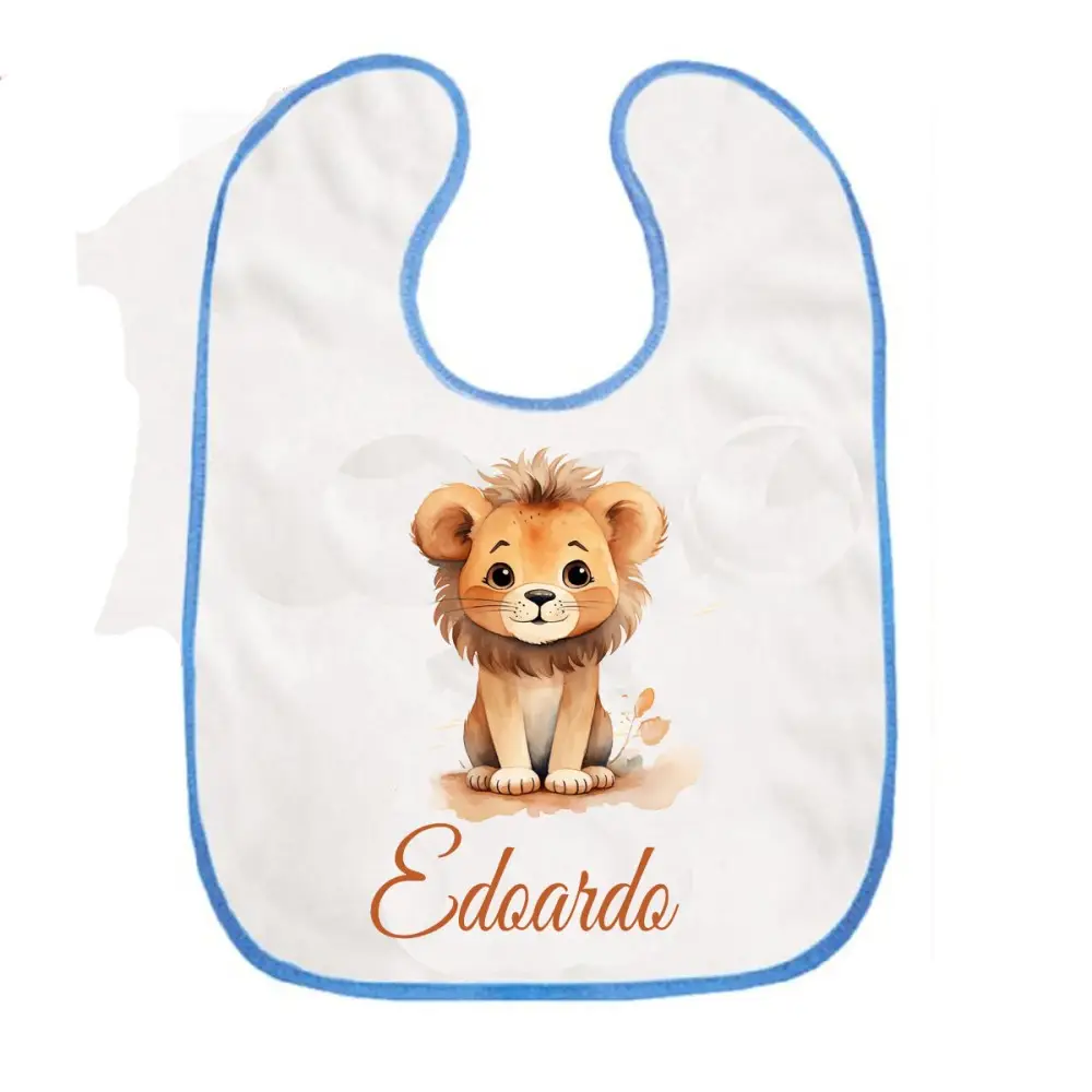 Bavetta con velcro a strappo Leone Personalizzata