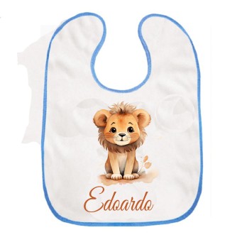 Bavetta con velcro a strappo Leone Personalizzata