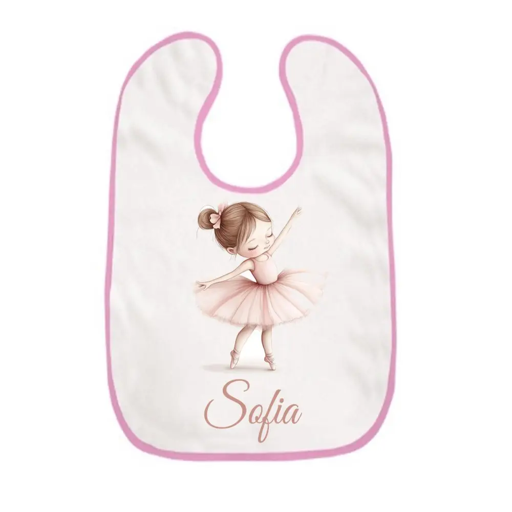 Bavetta con velcro a strappo Ballerina Personalizzata