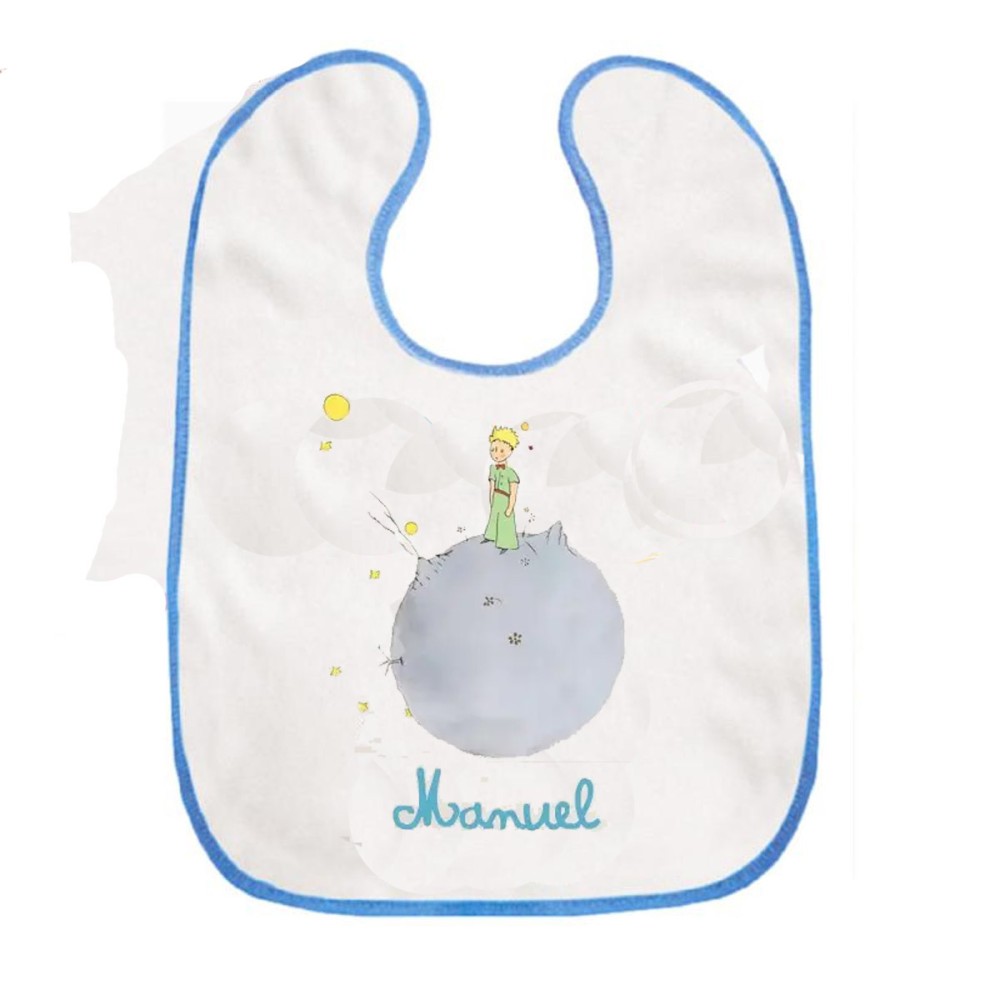 Bavetta con velcro a strappo Piccolo Principe Personalizzata
