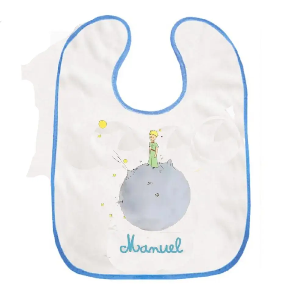 Bavetta con velcro a strappo Piccolo Principe Personalizzata