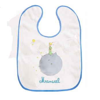 Bavetta con velcro a strappo Piccolo Principe Personalizzata