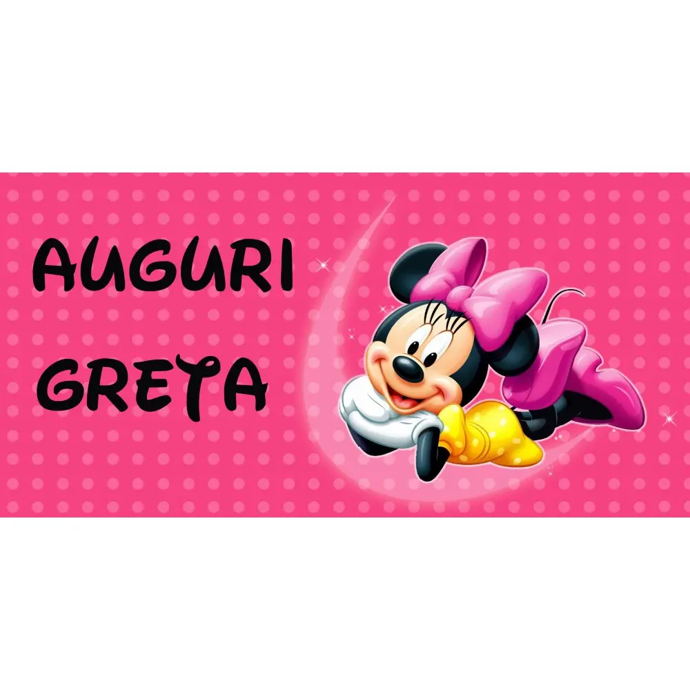 Striscione Banner Minnie personalizzabile