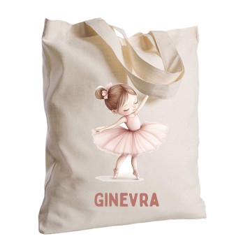 Borsa Shopper Ballerina in Tessuto Personalizzabile 2 pz