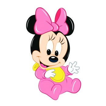 Sagoma in MDF Minnie Baby - 85 cm con supporto