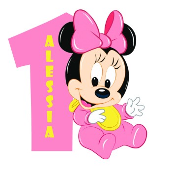 Sagoma in polistirolo Minnie Baby personalizzabile- 30 cm