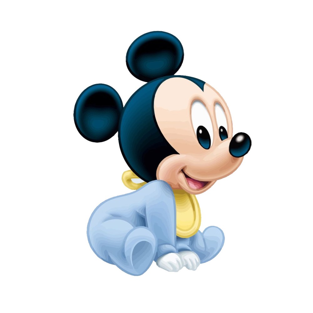 Sagoma in MDF Topolino Baby - 50 cm con supporto