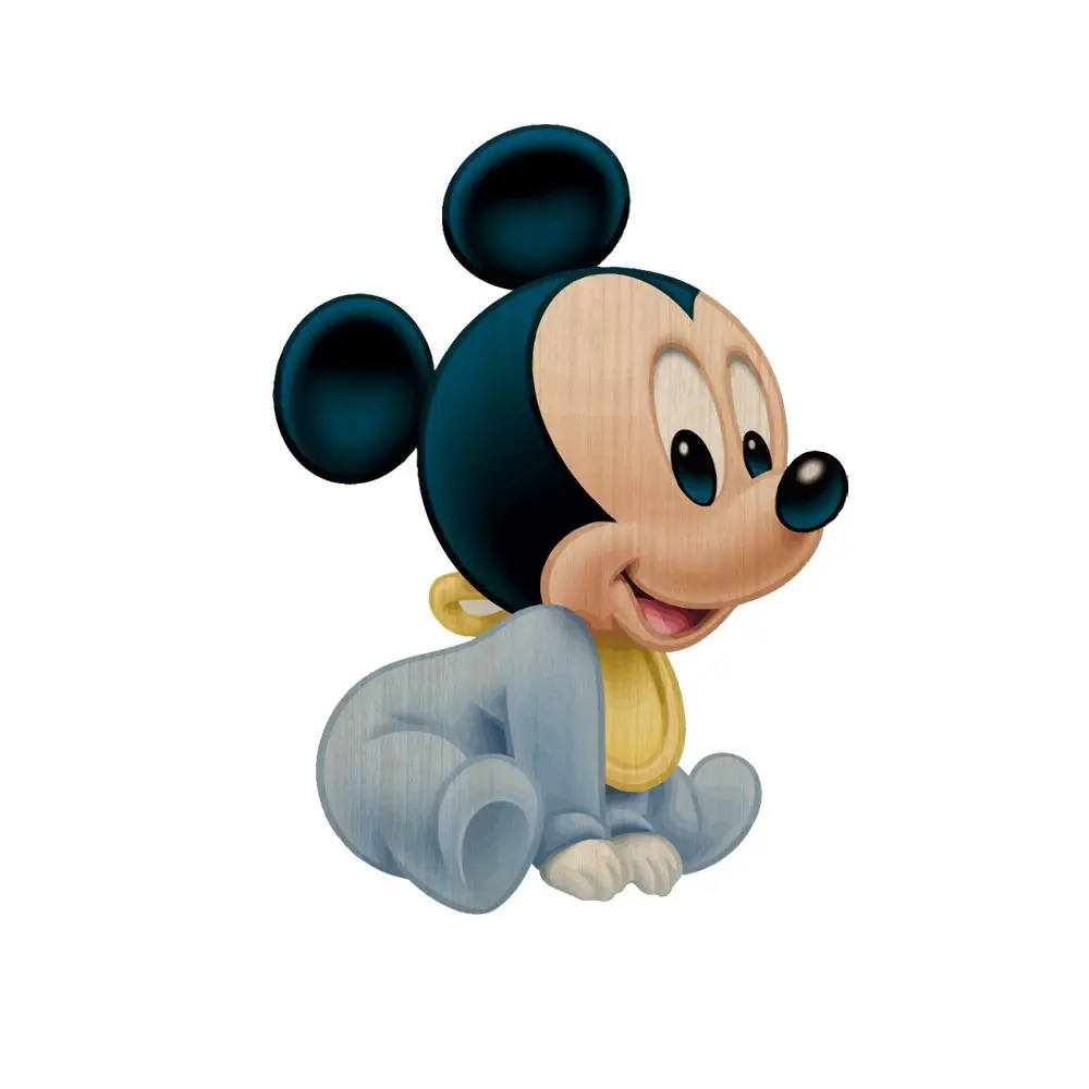 Sagoma decorativa in legno Topolino Baby - 30 cm