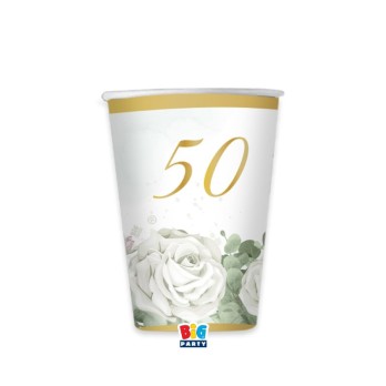 Kit per 12 persone 50 anni nozze d'oro eucalipto