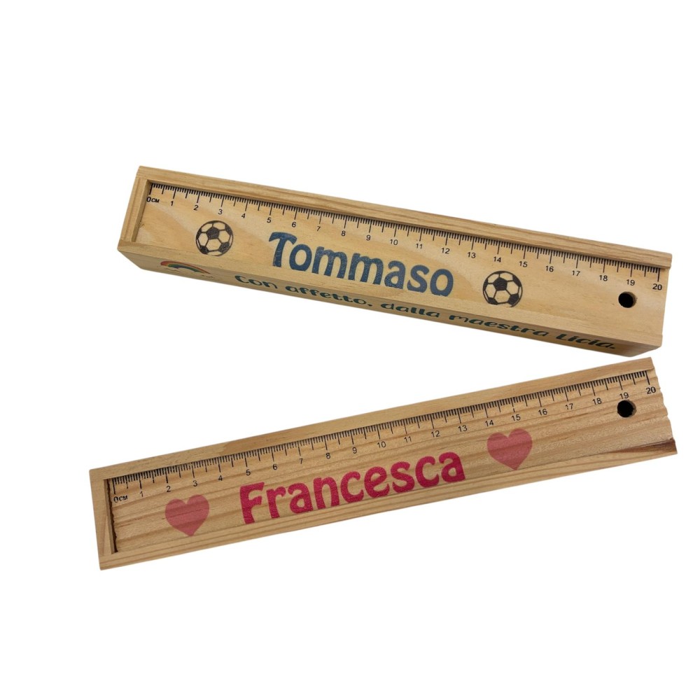 5 Confezioni in legno 6 matite colorate personalizzabili