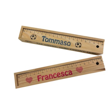 5 Confezioni in legno 6 matite colorate personalizzabili
