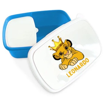 Portamerenda Simba Re Leone doppio scomparto personalizzato