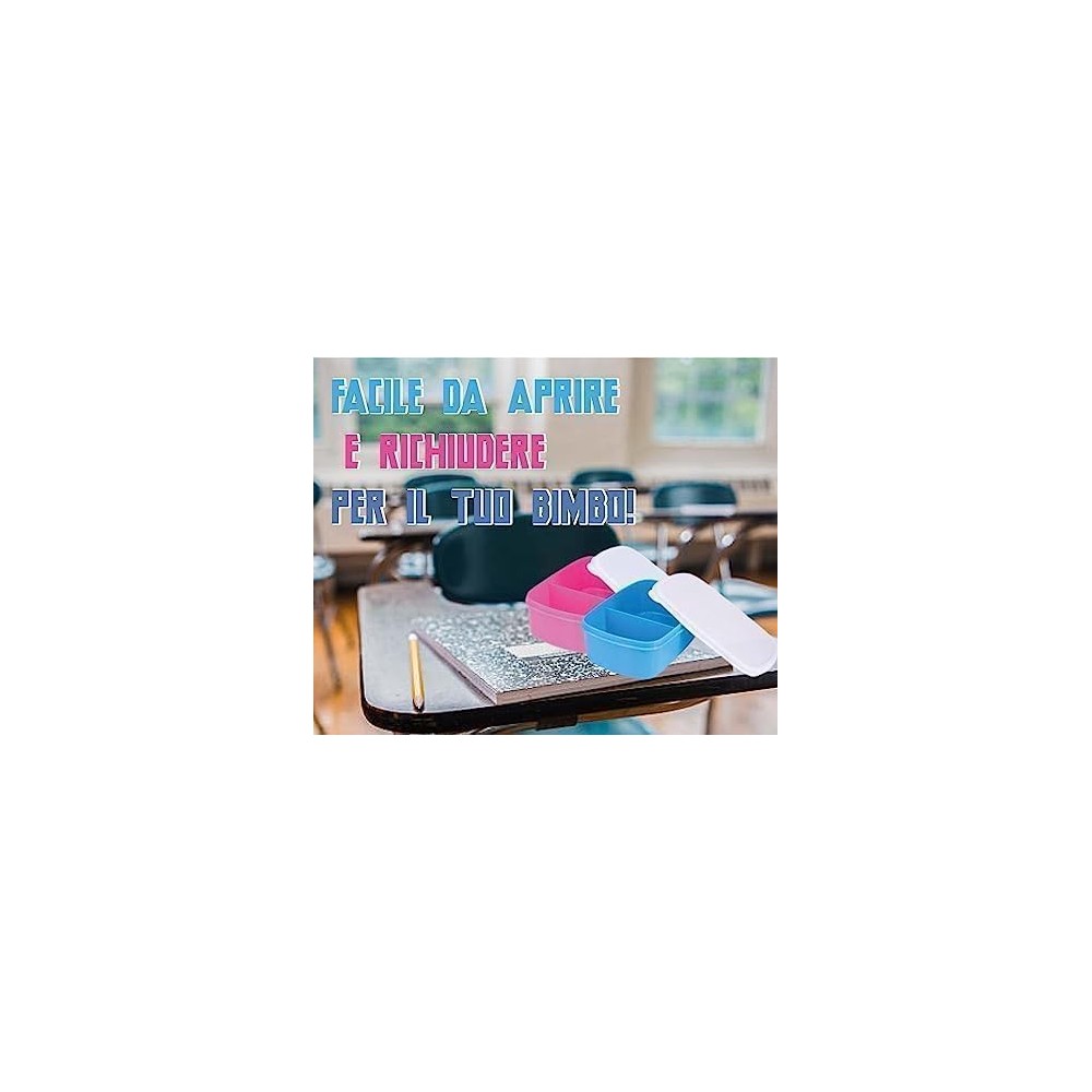 Portamerenda Unicorno magic doppio scomparto personalizzato
