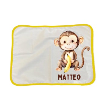 Sacca Zaino cotone + tovaglietta americana + portamerenda personalizzabili