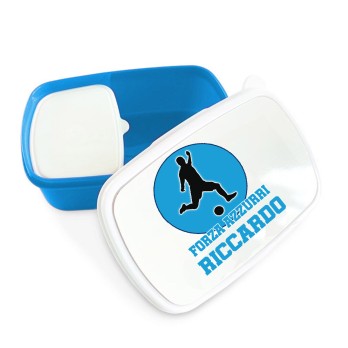 Pallone Napoli FORZA AZZURRI n.5 + Sacca e portamerenda personalizzabili