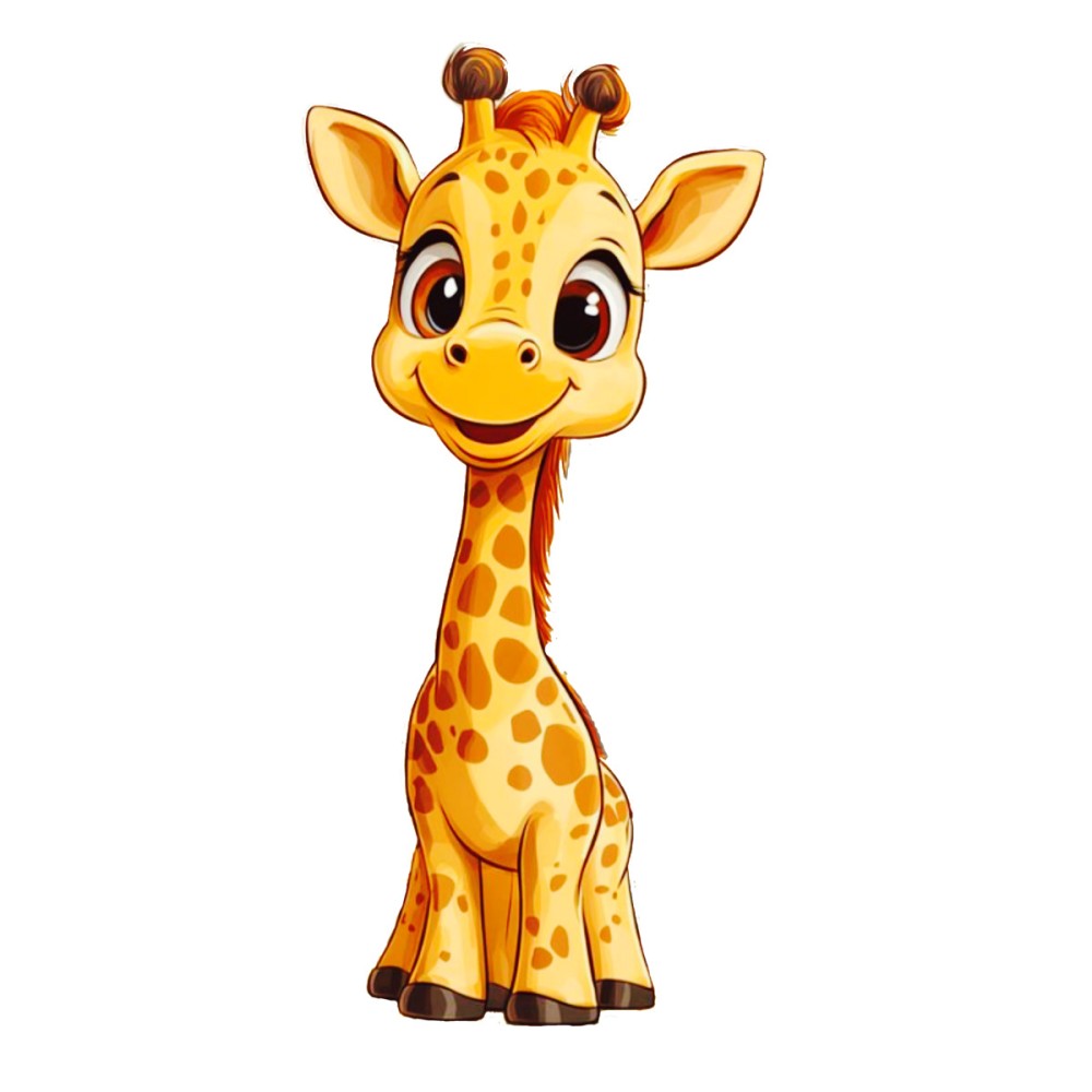 Sagoma decorativa in legno Giraffa - 85 cm