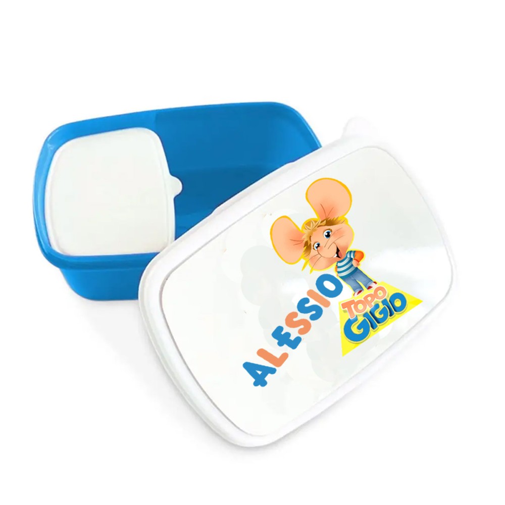 Portamerenda Topo Gigio doppio scomparto personalizzato