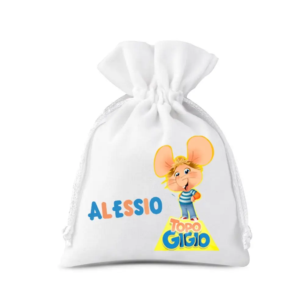 10 Sacchetti Topo Gigio personalizzabili