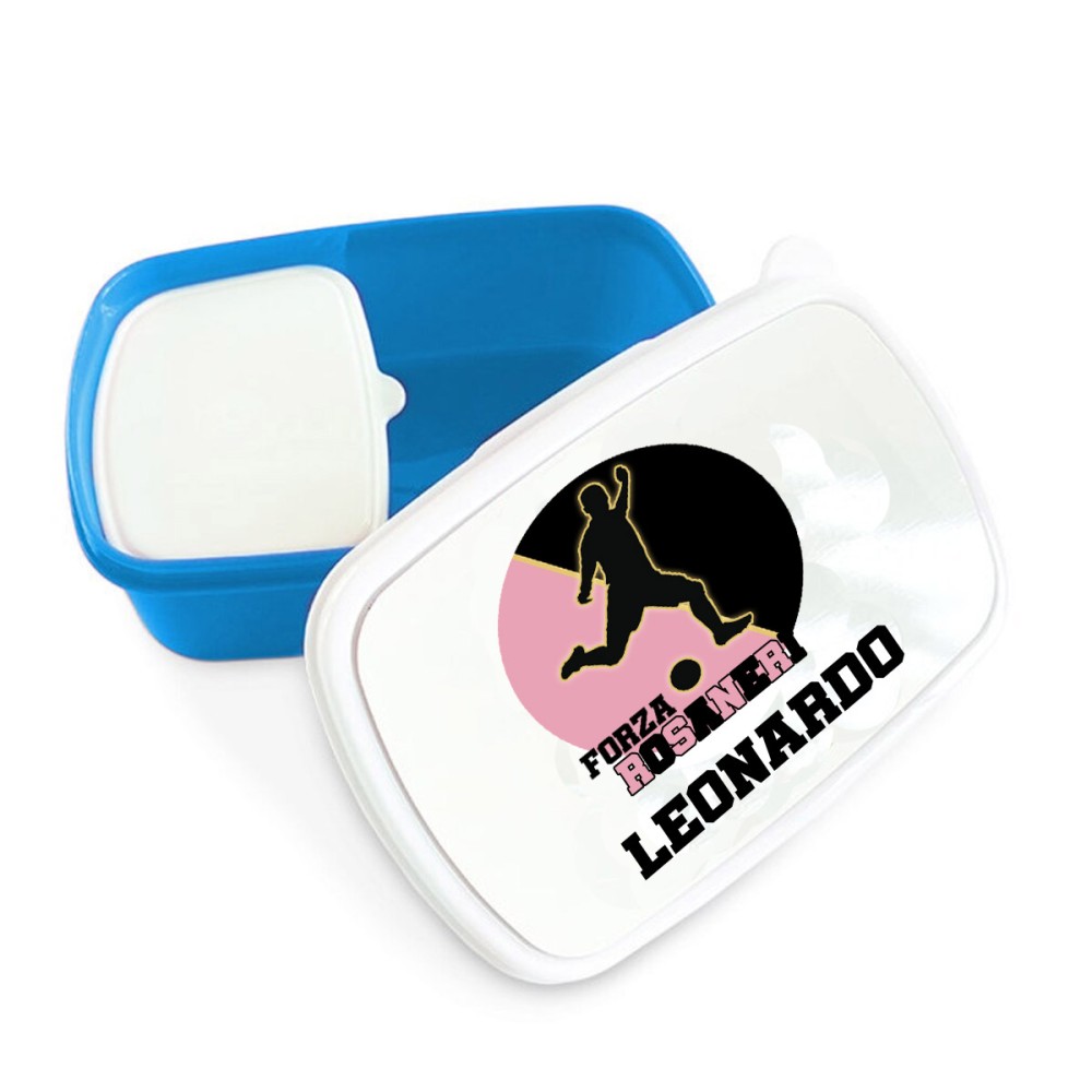 Portamerenda Forza Rosanero Palermo doppio scomparto personalizzato