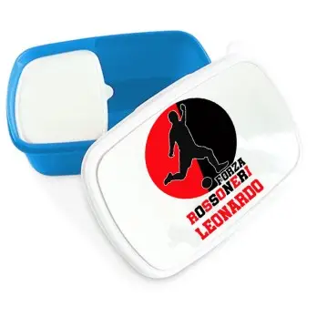 Pallone FORZA Rossonero Milan n.5 + Sacca e portamerenda personalizzabili