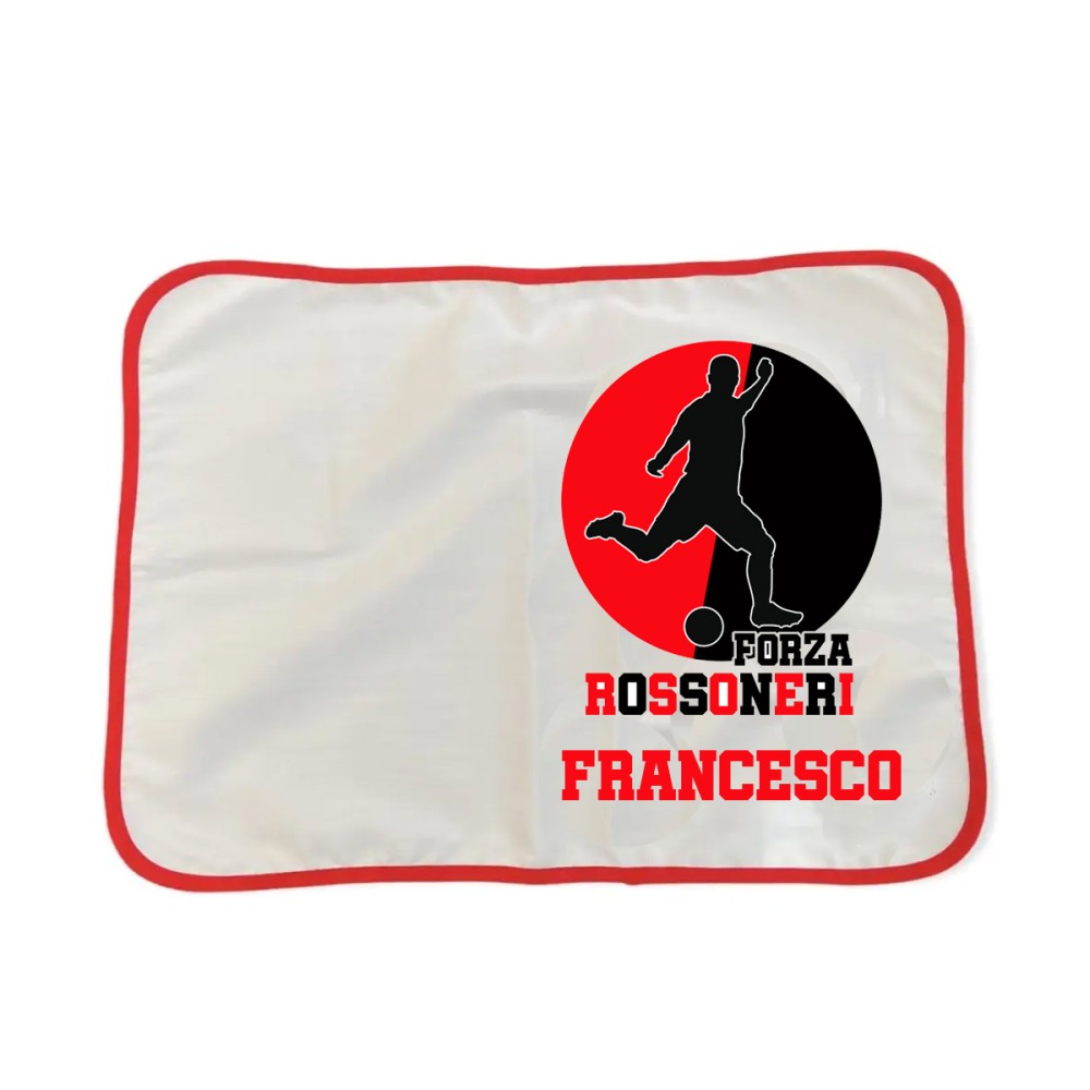 Tovaglietta Americana Rossonero Milan personalizzabile