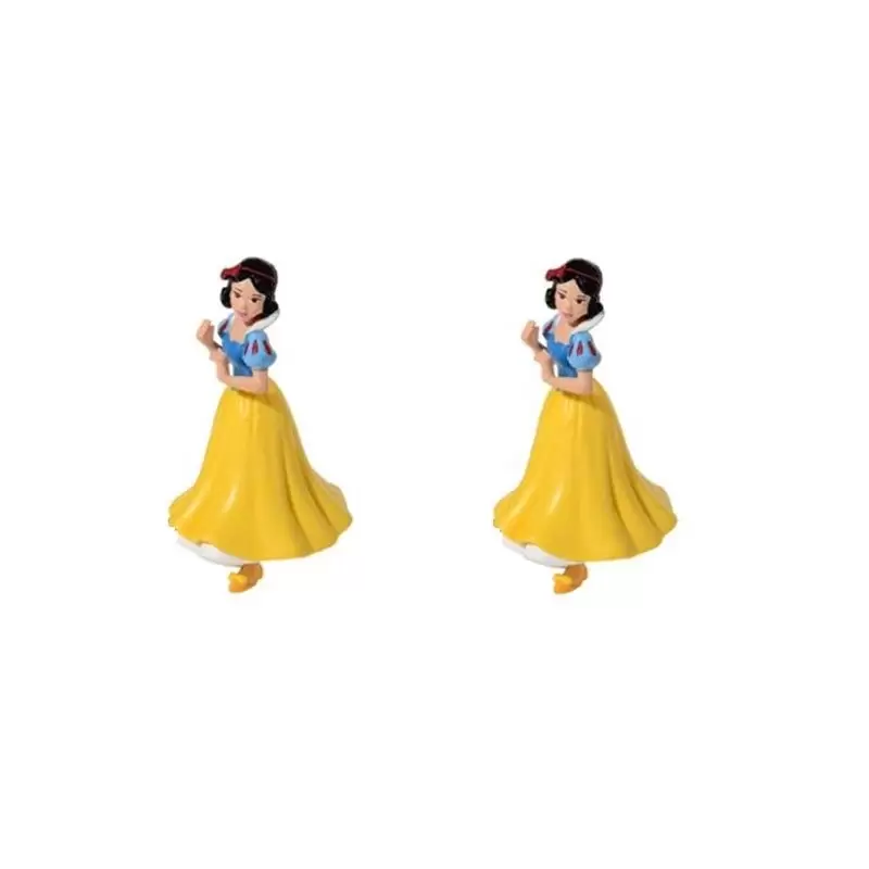 IRPot - 2 X DECORAZIONI TOPPER TORTA COMPLEANNO BIANCANEVE 25259 CAKE BAMBINA 