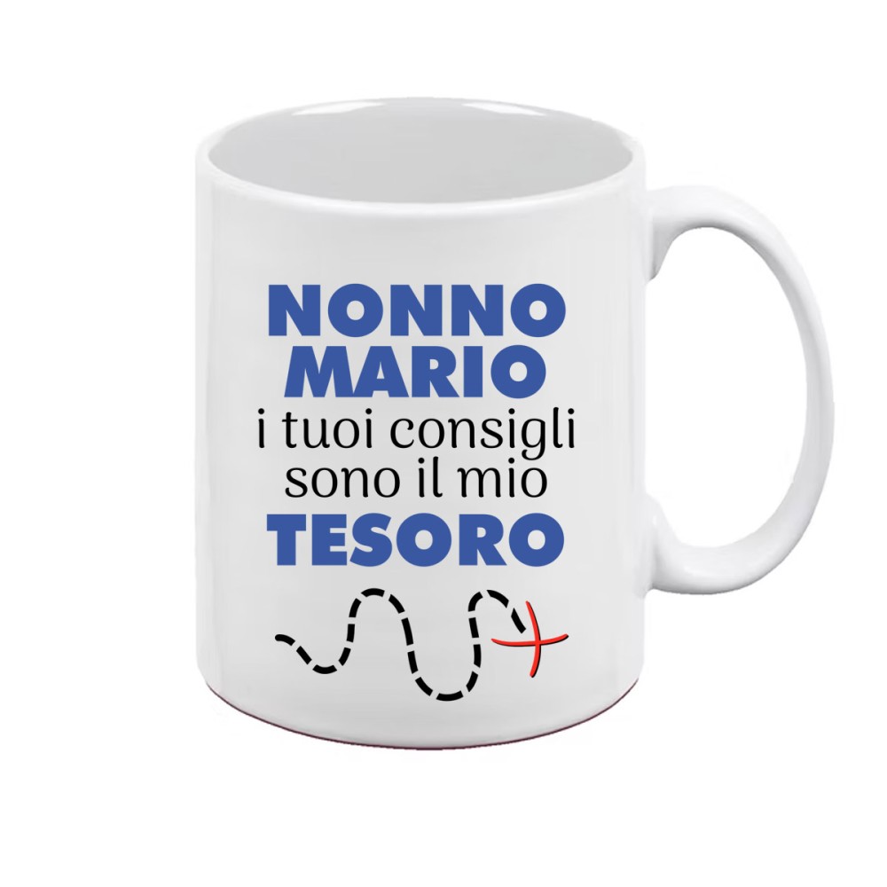 Tazza personalizzabile festa dei nonni Tesoro