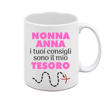 Tazza personalizzabile per la nonna "Tesoro"