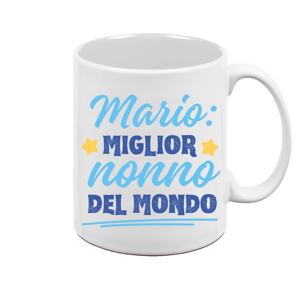 Tazza personalizzabile Miglior nonno del mondo