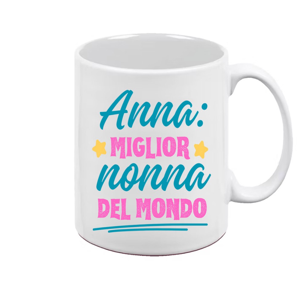 Tazza personalizzabile Migliore nonna del mondo