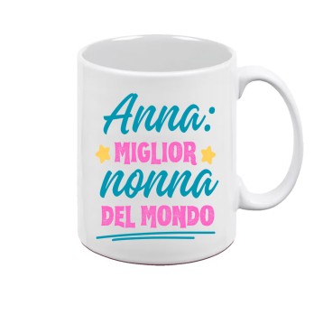 Tazza personalizzabile Migliore nonna del mondo