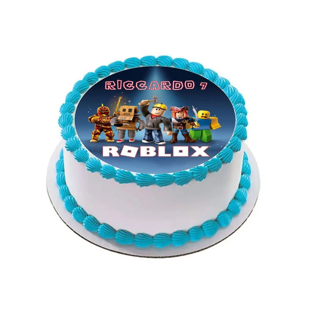Cialda Roblox tonda personalizzabile
