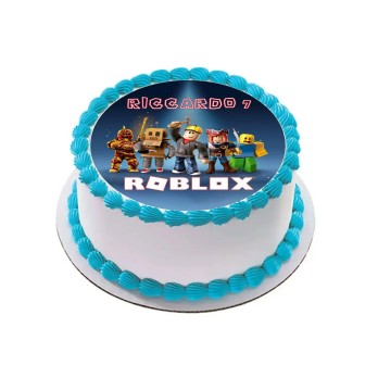 Cialda Roblox tonda personalizzabile