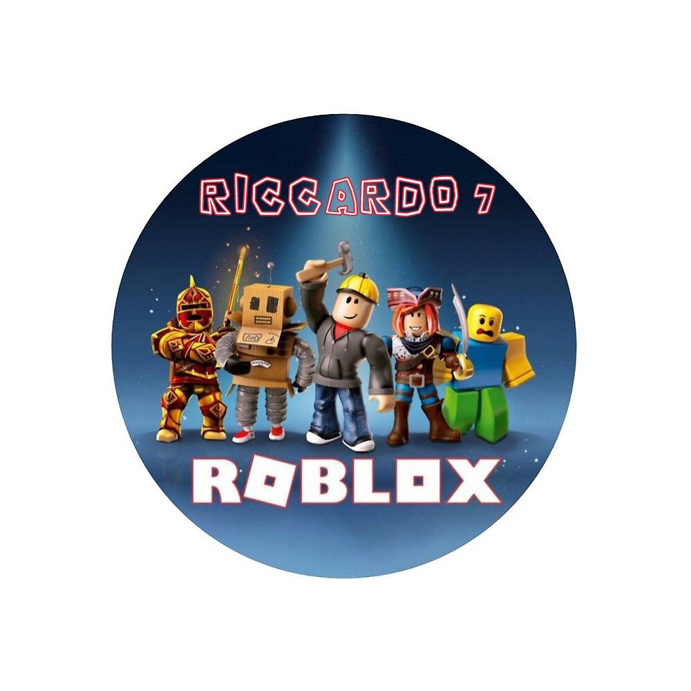 Cialda Roblox tonda personalizzabile