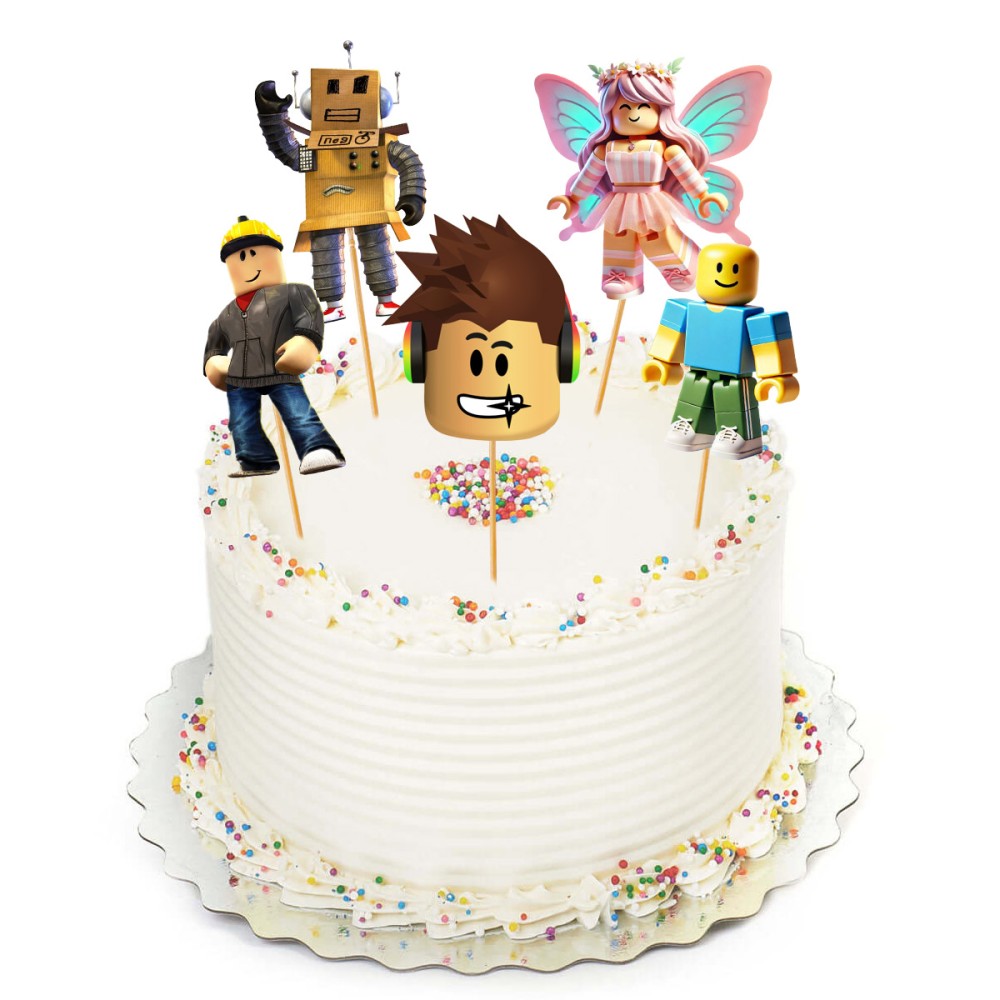 Cake Topper Picks Roblox - 5pz