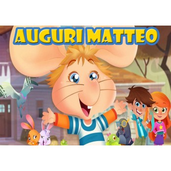 Cialda rettangolare Topo Gigio personalizzabile