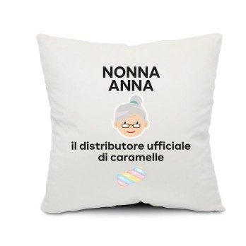 Cuscino personalizzabile regalo per la nonna " caramelle" - 1 pz