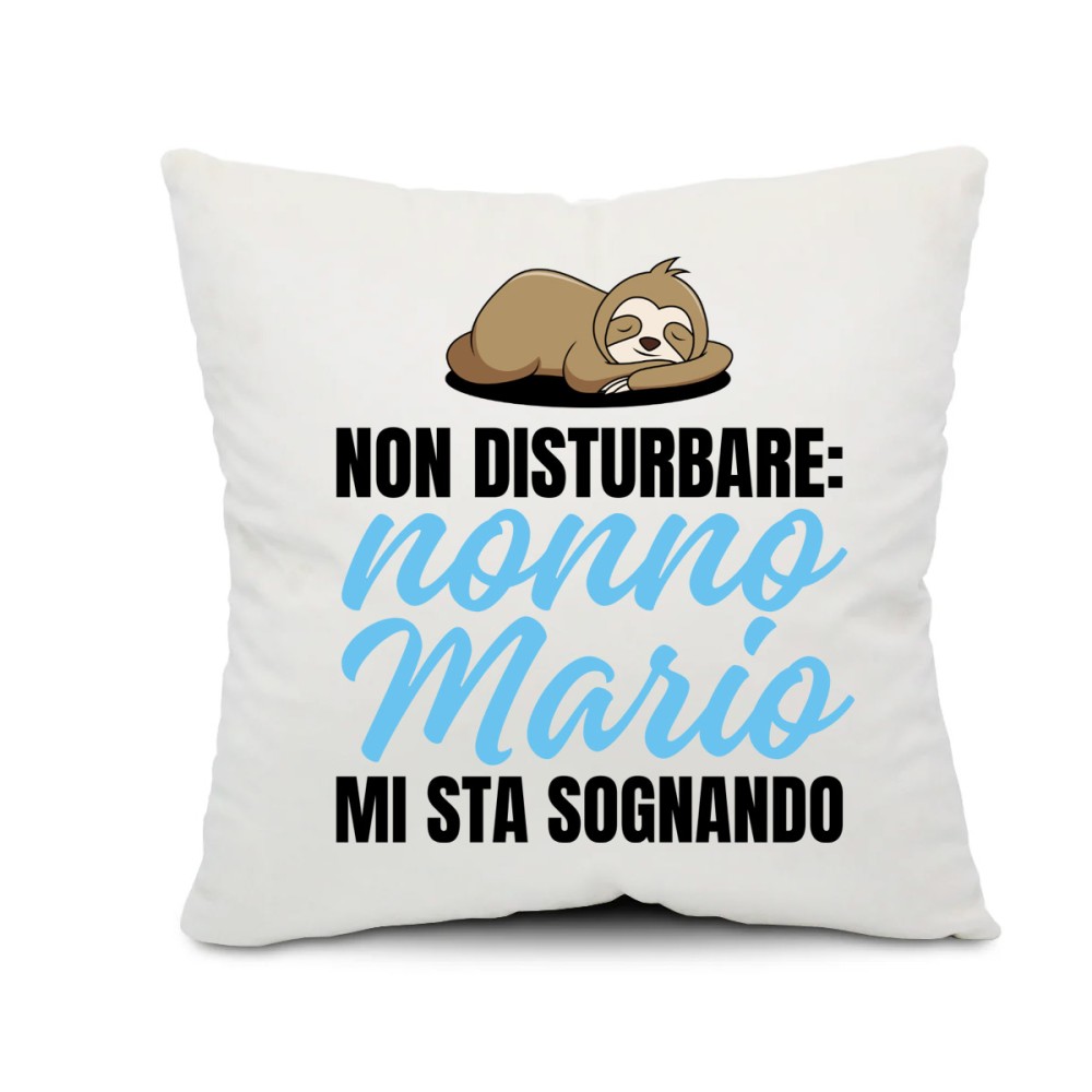 Cuscino personalizzabile regalo per il nonno "non Disturbare" - 1 pz