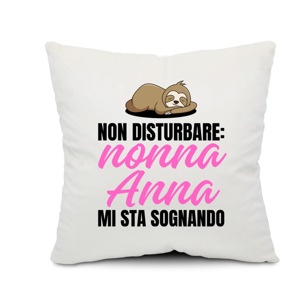 Cuscino personalizzabile regalo per la nonna "non Disturbare" - 1 pz