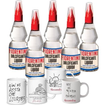 5 Fiorentini Dolcificante Liquido 200 ml + tazzina personalizzabile
