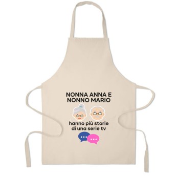 Grembiule personalizzabile "nonno e nonna"