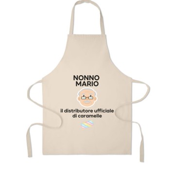 Grembiule personalizzabile "nonno distrubutore di caramelle"