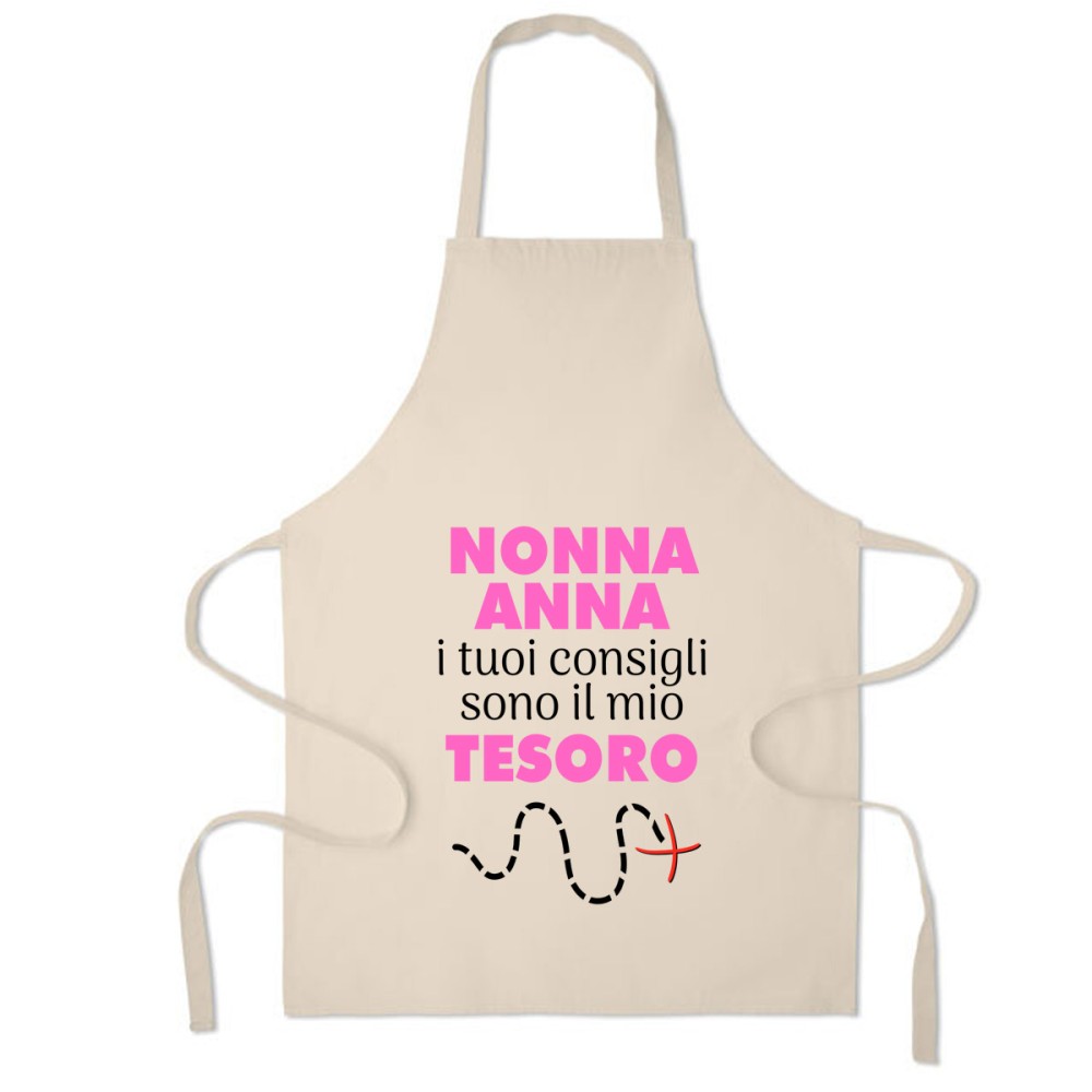Grembiule personalizzabile "consigli della nonna "