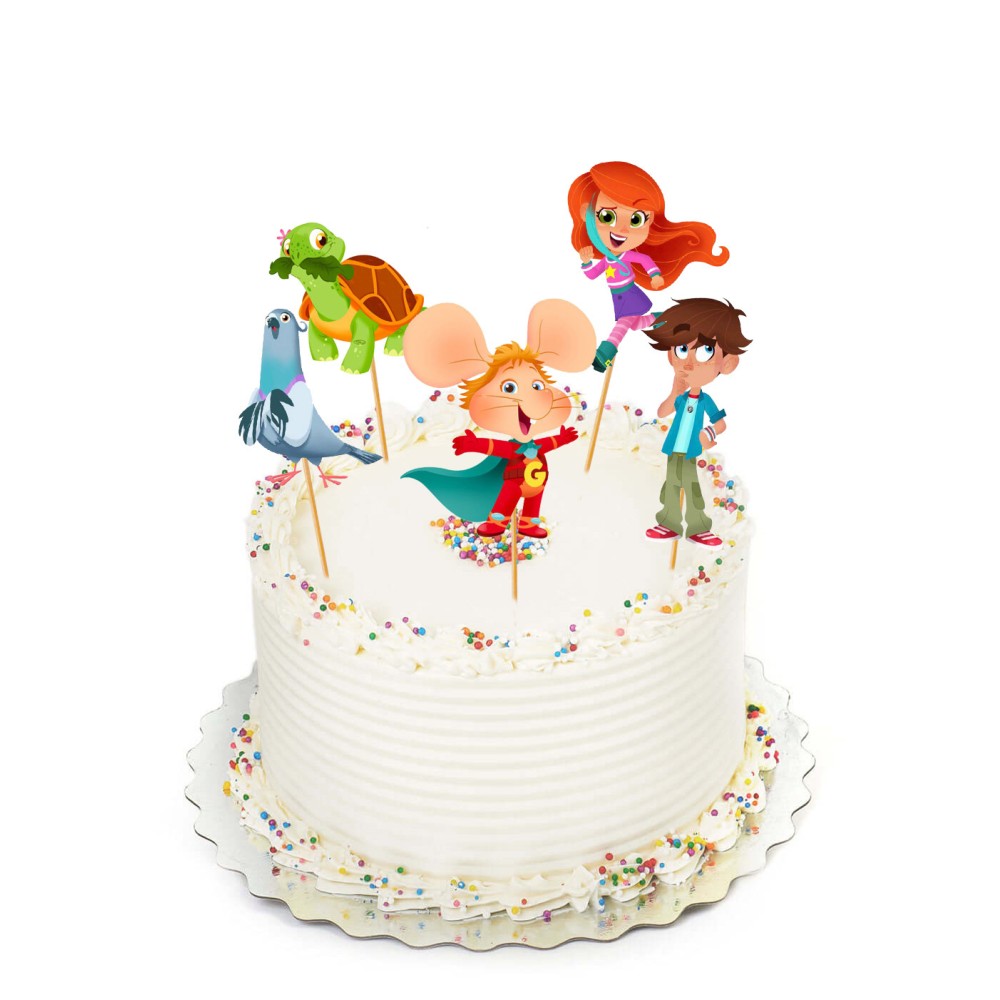 Cake Topper Picks Topo Gigio - 5pz