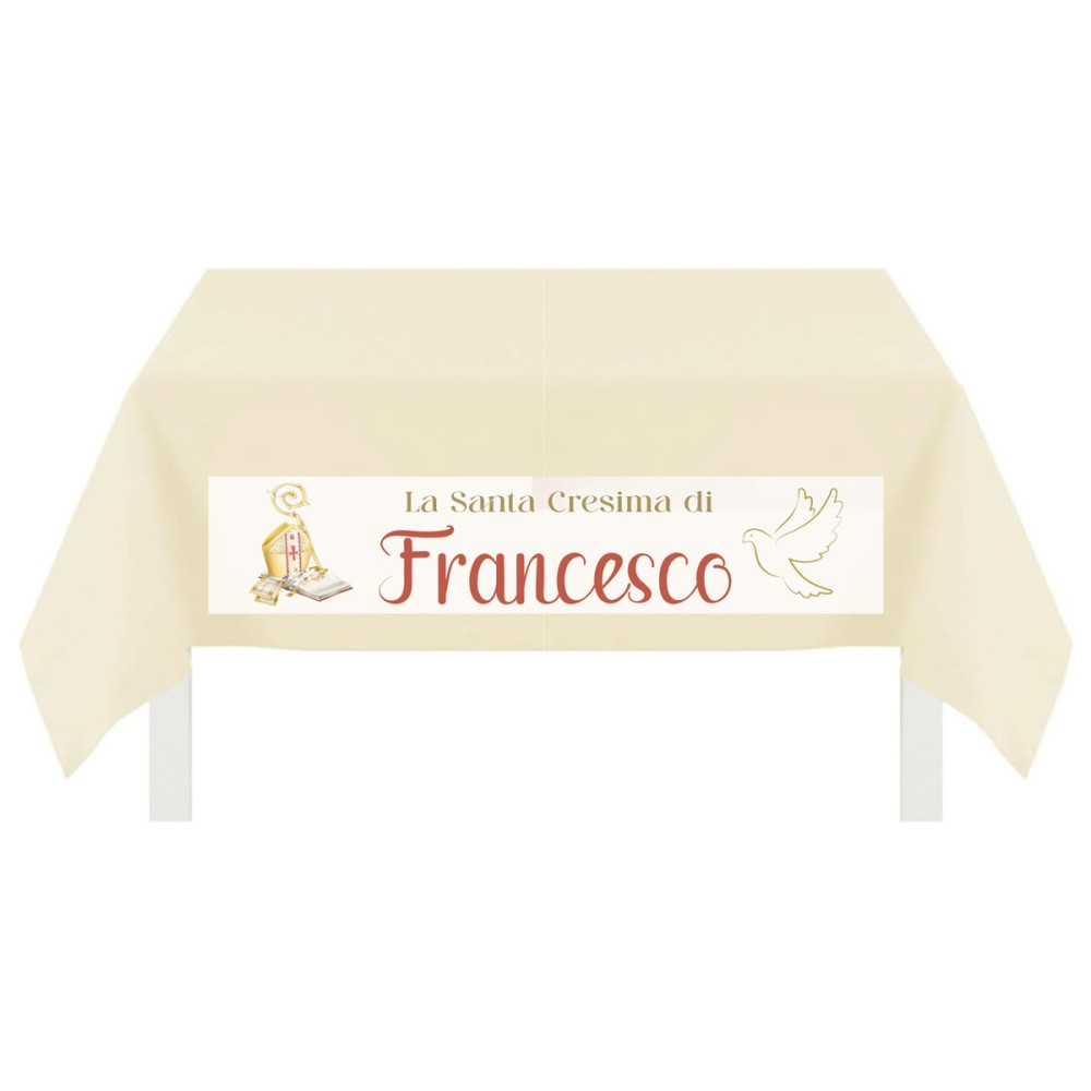 Tovaglia TNT con stampa personalizzabile Cresima