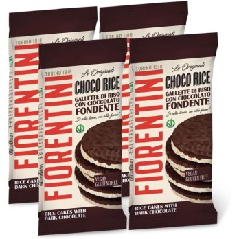 4X Fiorentini Choco Rice Gallette di Riso con Cioccolato Fondente 100g