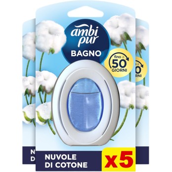 Ambi Pur Bagno Profumatore Per Ambienti 5 Profumatori Fragranza Nuvole di Cotone