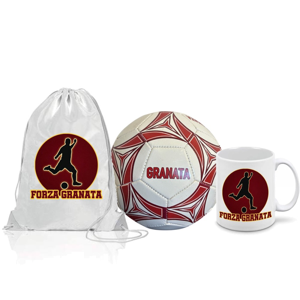 Pallone Granata Salernitana n.5 + tazza e sacca