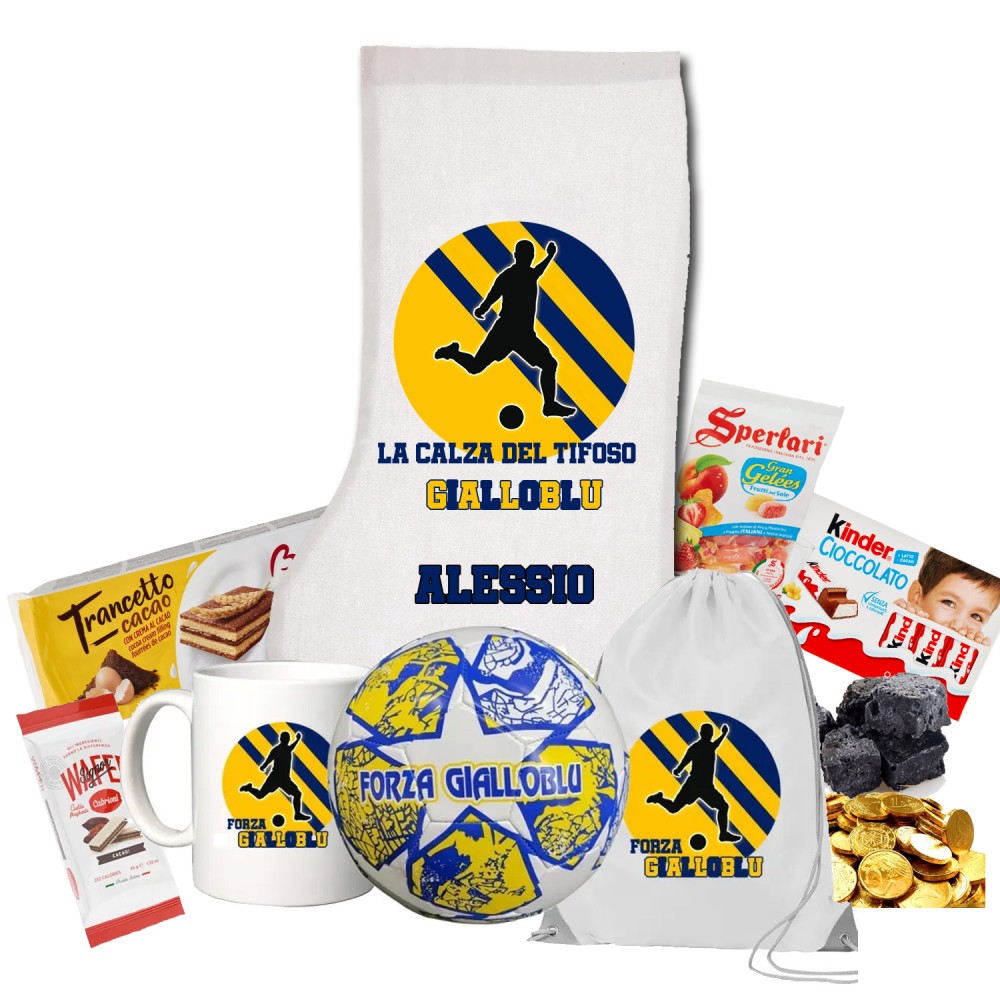 Calza della befana Tifoso Gialloblu fai da te Parma