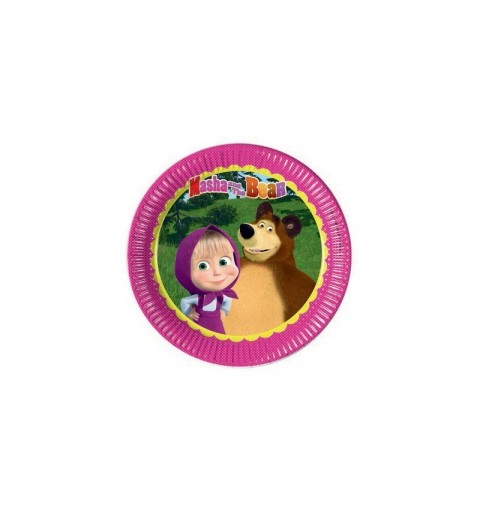 KIT COORDINATO MASHA E L'ORSO DECORAZIONI TAVOLA COMPLEANNO BAMBINA